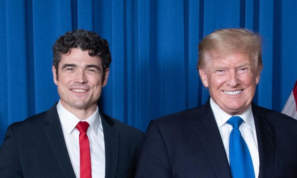 Joe Kent and Donald Trump. Pic: Joe Kent/X