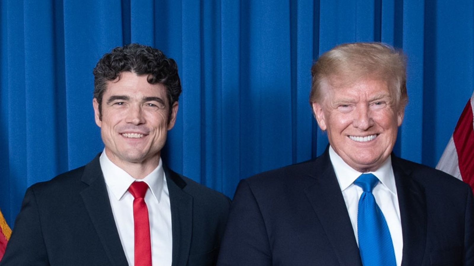 Joe Kent and Donald Trump. Pic: Joe Kent/X