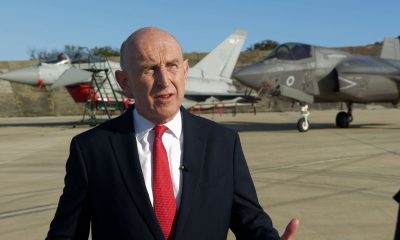 Defence Secretary John Healey interviewed at RAF Akrotiri in Cyprus.