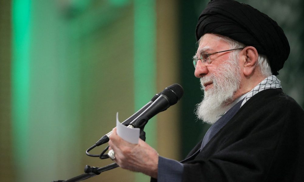 Ayatollah Ali Khamenei speaking in Tehran in January 2026. Pic: Reuters