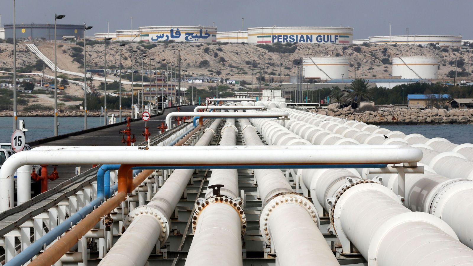 The Kharg Island oil terminal. File pic: Abedin Taherkenareh/EPA/Shutterstock