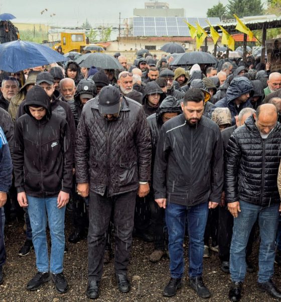 Hundreds of mourners gather in pouring rain for funerals of Lebanon journalists | World News