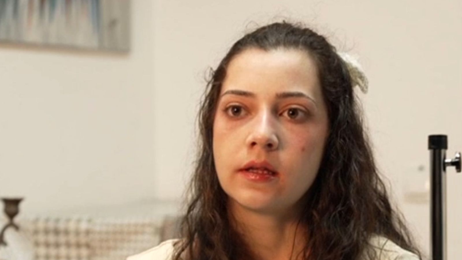 Noelia Castillo Ramos during her only interview, given to Spanish TV programme Y Ahora Sonsoles. Pic: Antena 3/Y Ahora Sonsoles