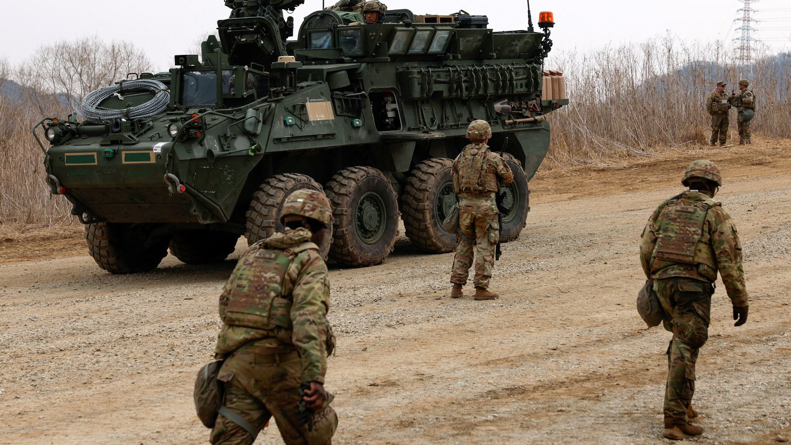 U.S. Army soldiers take part in a U.S.-South Korea joint river-crossing exercise this month. Pic: Reuters