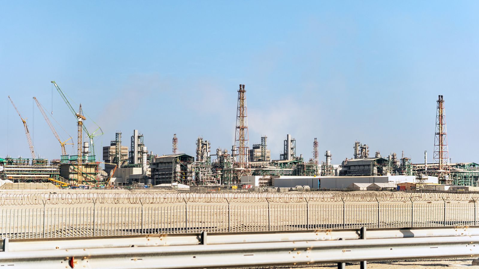 Gas production facilities are seen in Qatar. Pic: iStock
