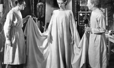 Colin Clive, Elsa Lanchester and Ernest Thesiger in The Bride of Frankenstein