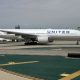In this file photo a United Airlines plane taxis at Los Angeles International Airport on September 27, 2019