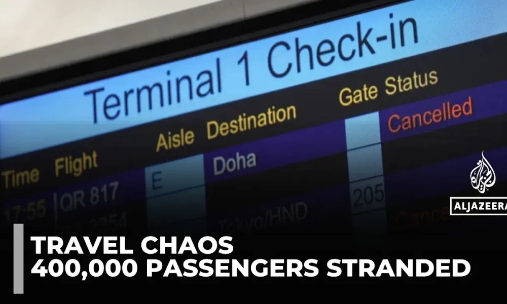 Thousands stranded as middle east conflict disrupts global flights