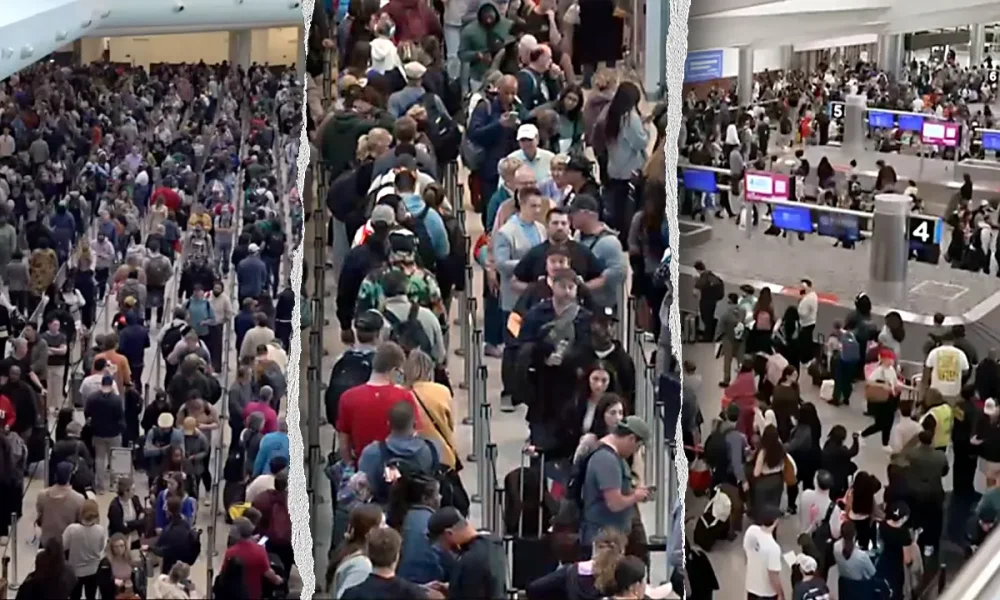 TSA lines surge at airports as government shutdown leaves officers unpaid