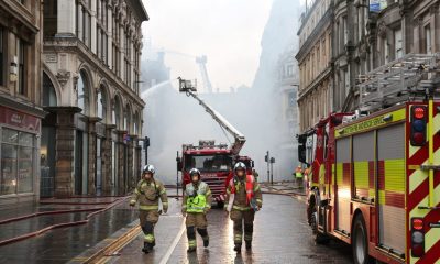 Glasgow building fire closes Scotland's busiest train station