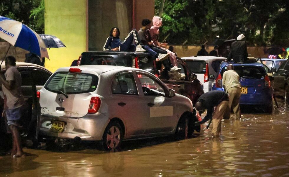 Motorists stranded after heavy rains pound Kenya's capital overnight