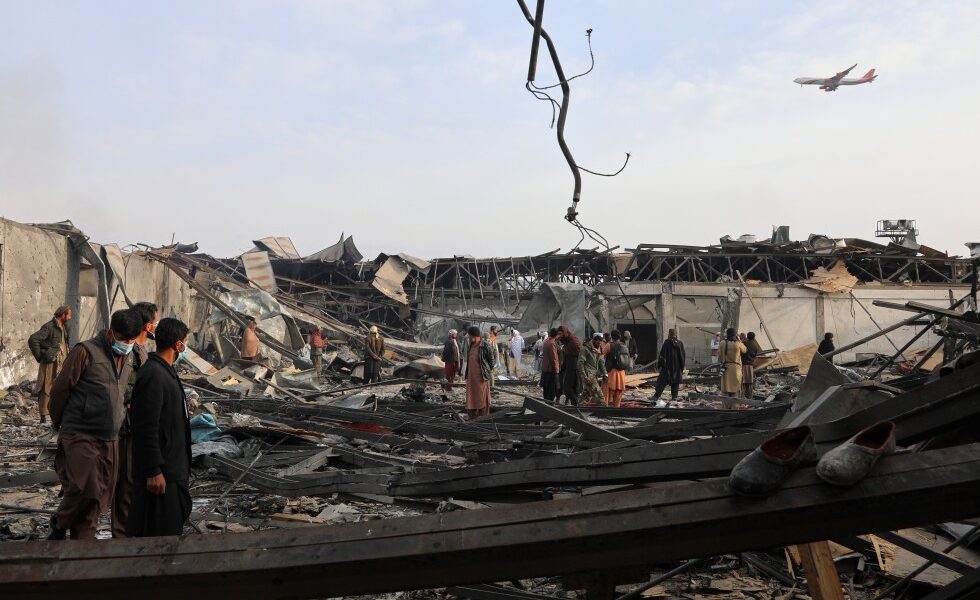 Rescue crews dig through rubble after deadly airstrike in Afghan capital kills hundreds