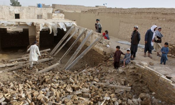 Floods, a landslide and thunderstorms in Afghanistan leave 17 people dead
