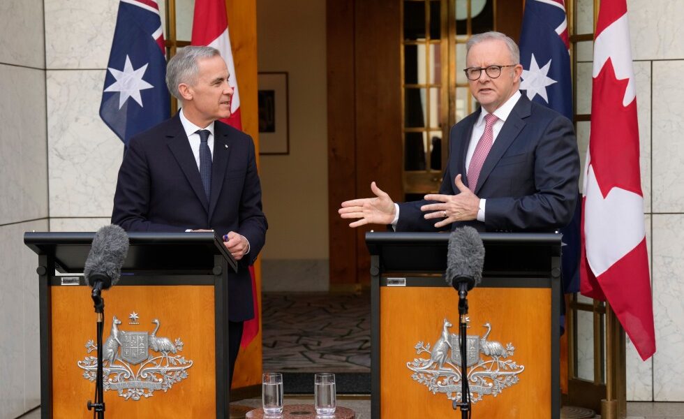 Canada and Australia leaders urge Iran war de-escalation