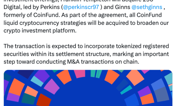 Franklin Templeton Expands Crypto Arm With CoinFund Deal