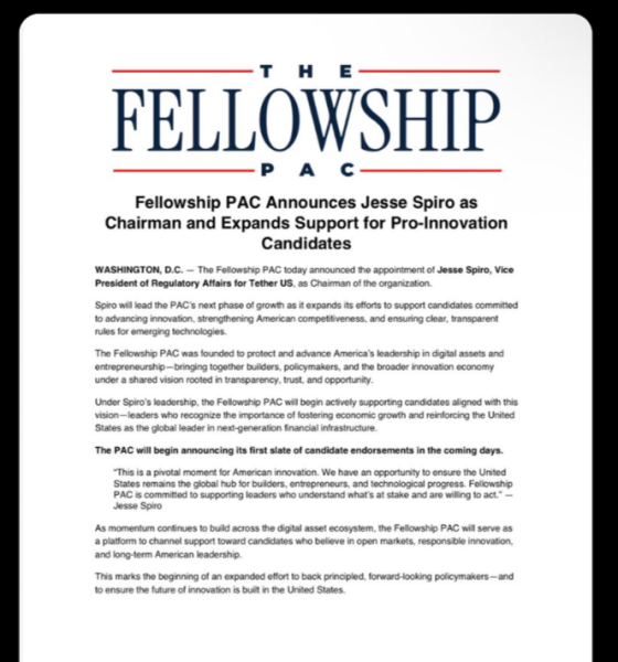 Pro-Crypto PAC to be Headed by Tether Executive ahead of US Midterms