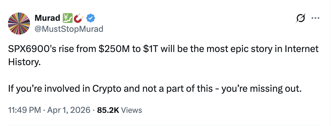 'Memecoin Messiah' Lost $60M Trading Mostly SPX6900: He's Still Not Selling