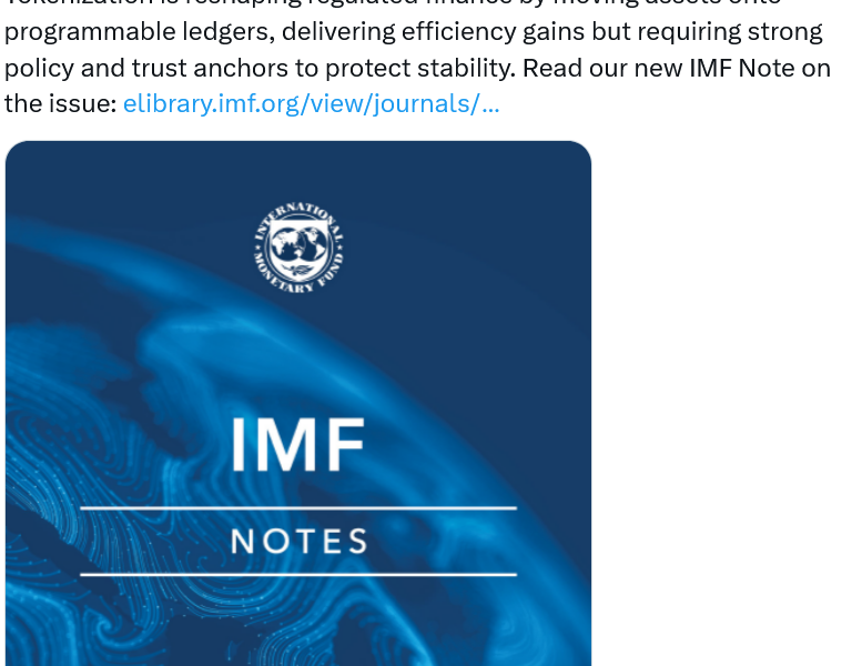 Effect of Tokenization on Financial Stability Not Clear