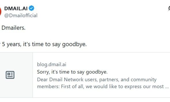 Dmail Network To Shut Down Decentralized Email Service