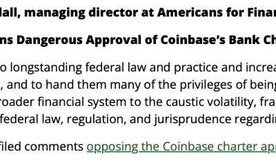 Coinbase, Banks, Bank of America, United States