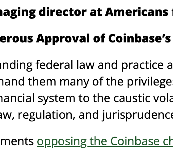 Coinbase, Banks, Bank of America, United States