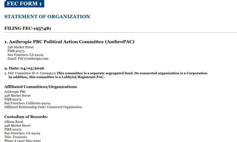Anthropic Enters Political Arena with PAC as AI Policy Tensions Mount