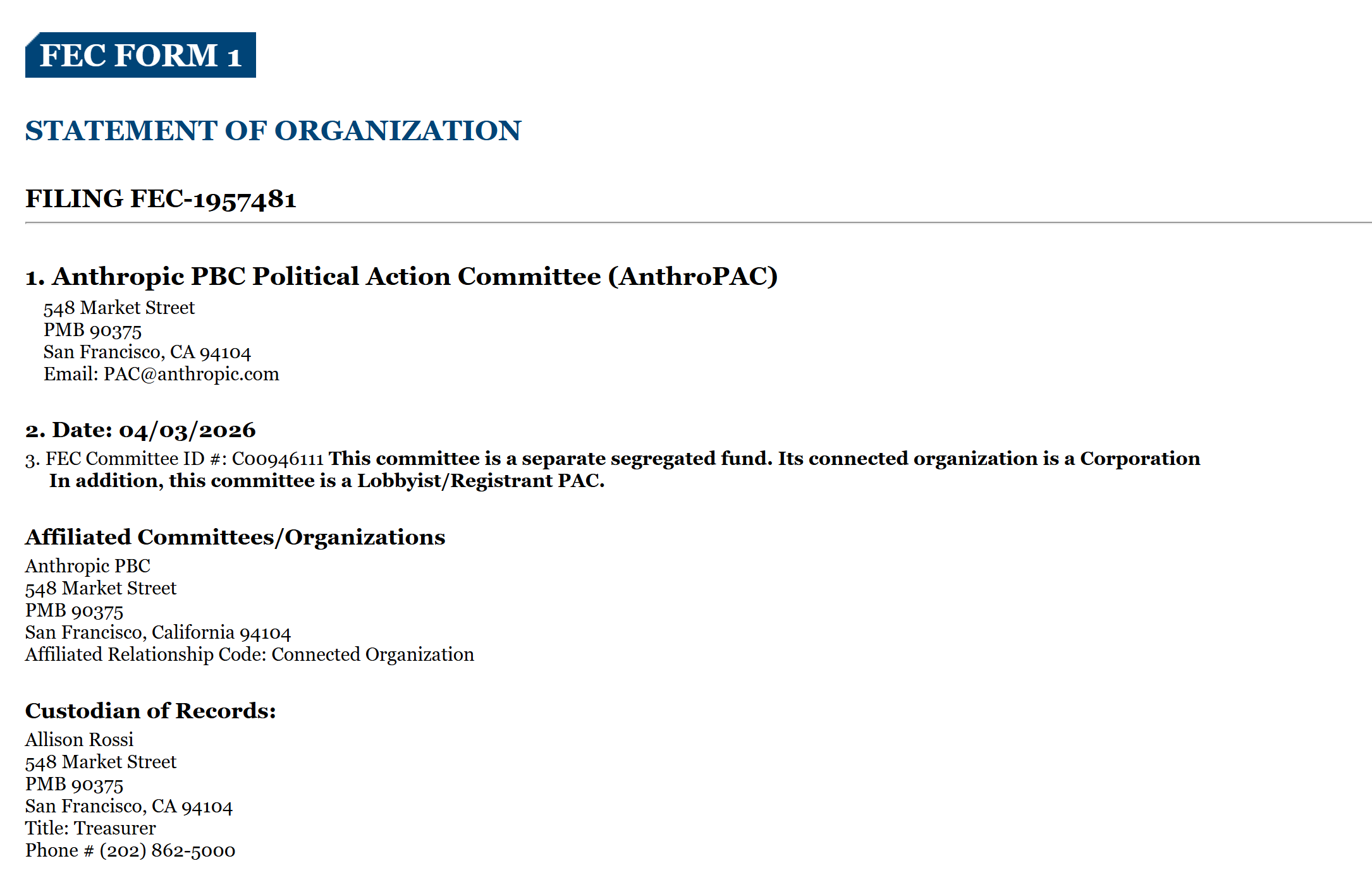 Anthropic Enters Political Arena with PAC as AI Policy Tensions Mount