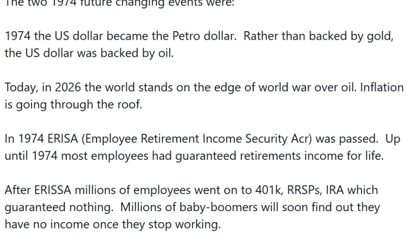 Kiyosaki Says 1974 Shift Drives Debt Crisis, Backs Bitcoin and gold