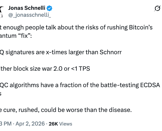 Samson Mow Warns Rushed Quantum Fix Could Harm Bitcoin