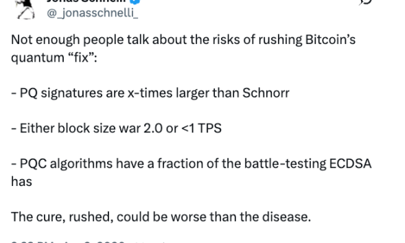 Samson Mow Warns Rushed Quantum Fix Could Harm Bitcoin