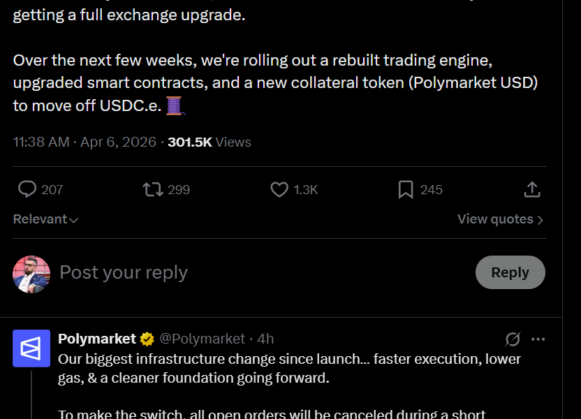 Polymarket To Replace USDC.e With USDC-Backed Token In Exchange Upgrade