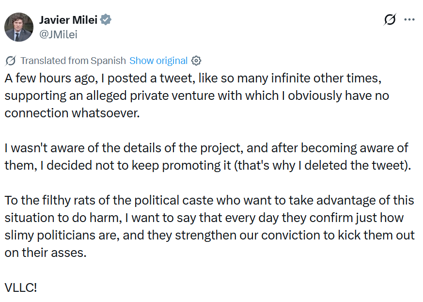 Libra Evidence Sparks Fresh Questions Over President Milei’s Role