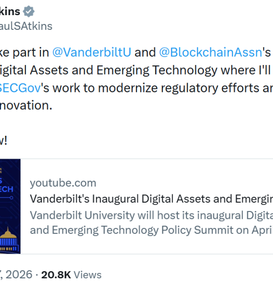 SEC Chair Says Regulation Crypto Assets Proposal is at OIRA for Review