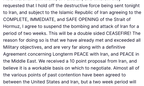 Bitcoin Reclaims $72K After Trump Announces Iran Ceasefire