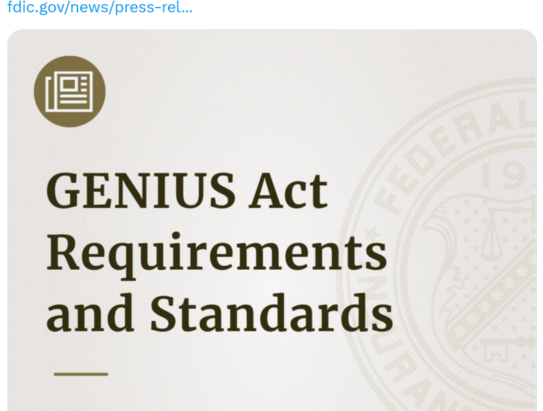 FDIC Proposes Rules For Stablecoin Issuers under GENIUS Act