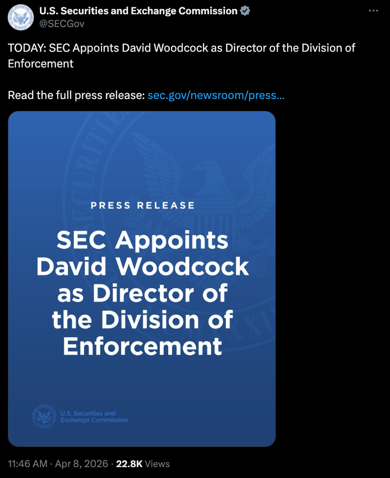 Cryptocurrencies, Law, SEC, Enforcement