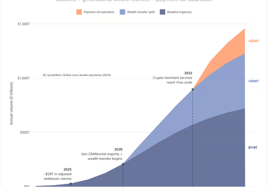 Stablecoin Volumes Could Hit $1.5 Quadrillion in a Decade: Chainalysis