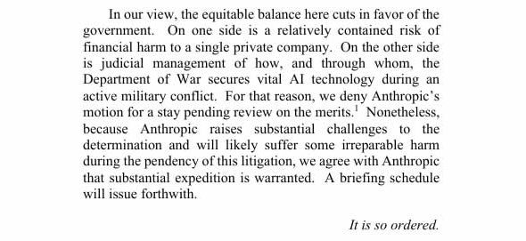 Anthropic Loses Bid To Block Pentagon AI Risk Label