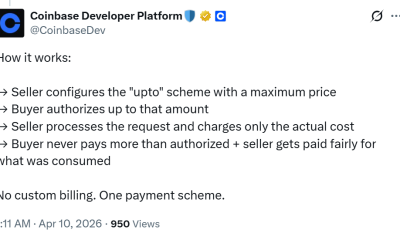 Coinbase Announces Upgrade for x402 Protocol Enabling Usage-Based Pricing