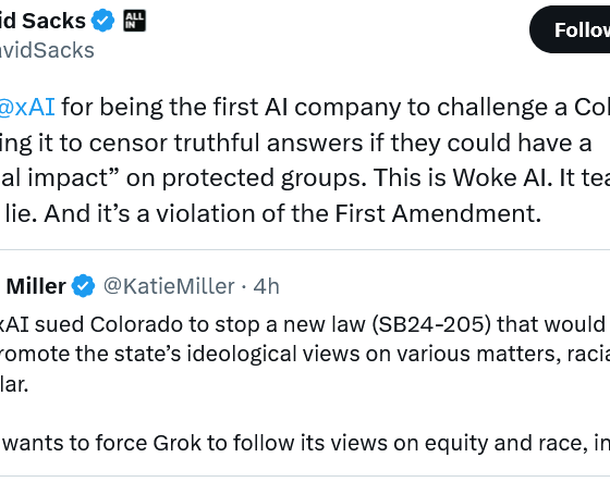 Musk’s xAI Sues Colorado over AI Law