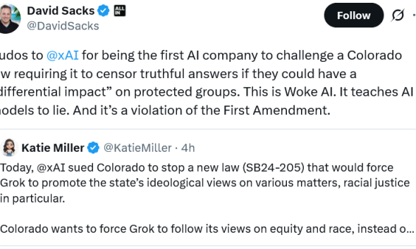 Musk’s xAI Sues Colorado over AI Law