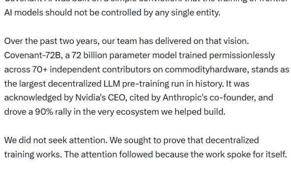 Covenant AI Leaves Bittensor Amid Decentralization Concerns, TAO Drops 18%