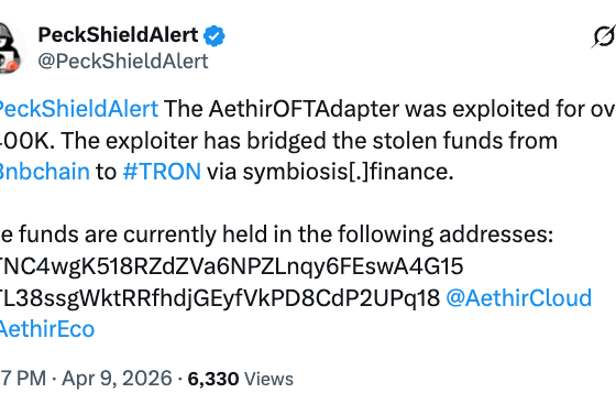 Aethir Stops Bridge Hack After Contract Exploit