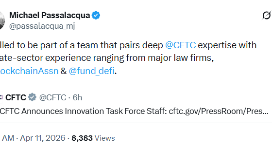 CFTC Announces Initial Crypto Task Force Members