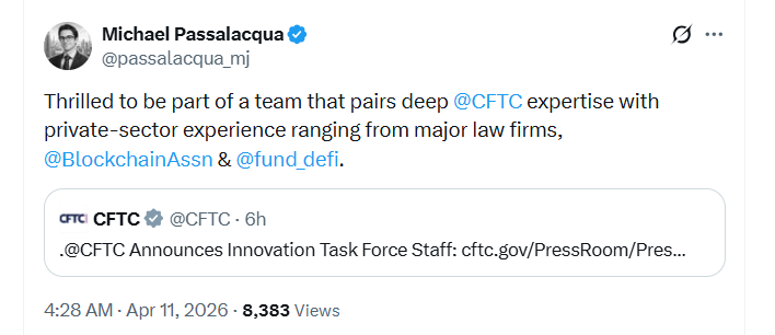 CFTC Announces Initial Crypto Task Force Members