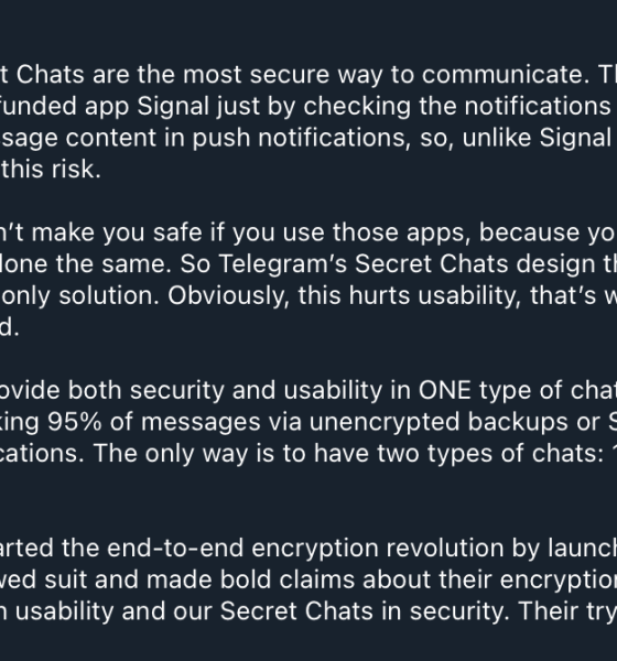 Decentralization, Privacy, Telegram, Pavel Durov