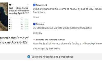 Polymarket Briefly Appears in Google News Before Being Removed