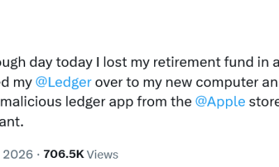 Musician Loses $420K Bitcoin From Fake Ledger App