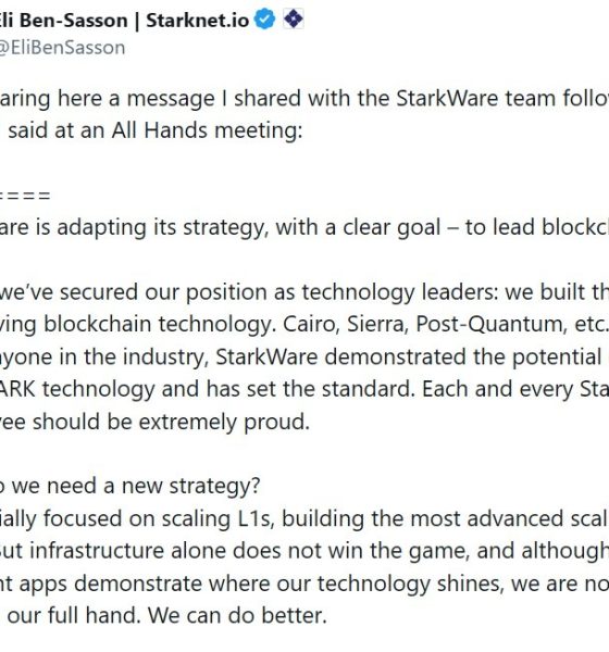 StarkWare Cuts Jobs, Restructures Around Revenue Push