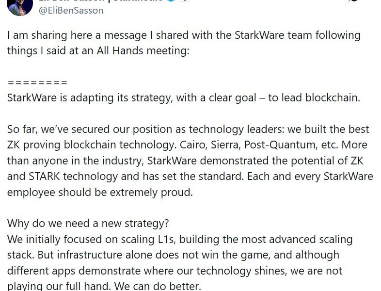 StarkWare Cuts Jobs, Restructures Around Revenue Push